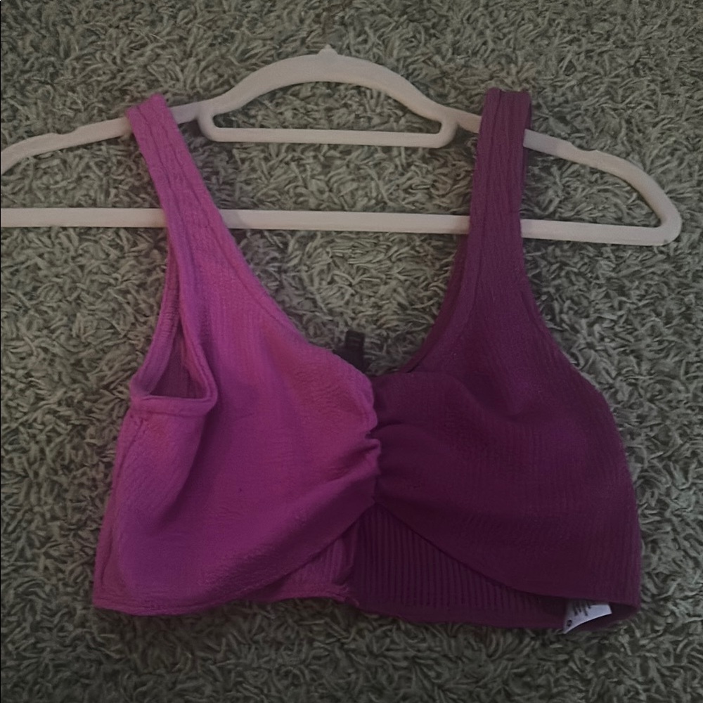 Wild Fable Pink and Purple Colorblock Top